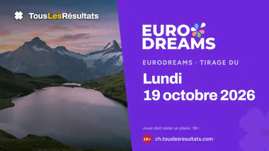 Résultats de l’EuroDreams du lundi 19 octobre 2026 : numéros et Dream