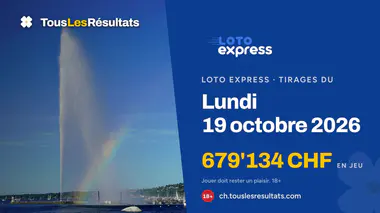 Loto Express du lundi 19 octobre 2026 : les tirages de la journée