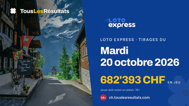 Loto Express du mardi 20 octobre 2026 : les tirages de la journée